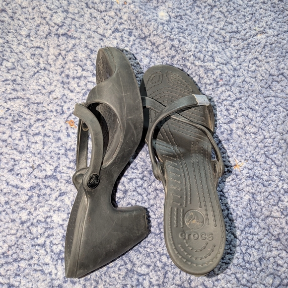 CROCS Women's Black Mules - Picture 1 of 3
